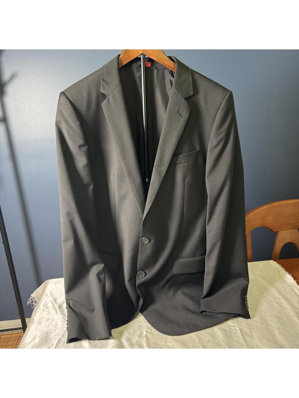 HUGO Hugo Boss Black Two Button Blazer Sport Coat Men’s 40L - Picture 2 of 8